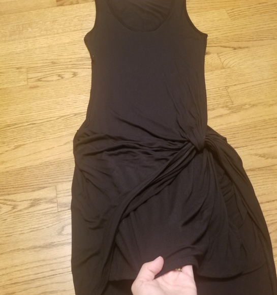 Sttela Luce Casual  asymmetrical black dress - Picture 6 of 10